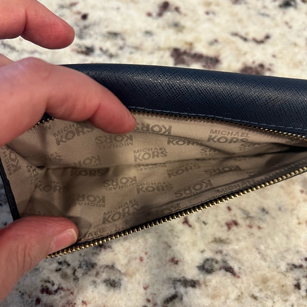 Michael Kors Navy Wallet - Picture 3 of 8